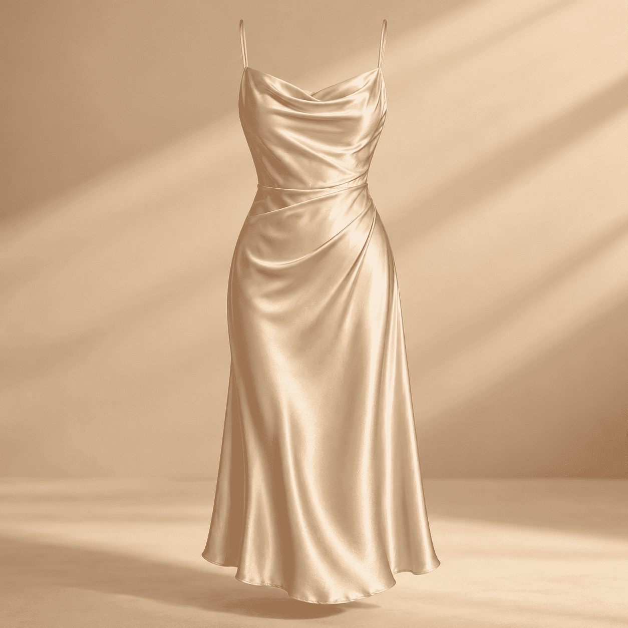 Bella Satin Midi Dress